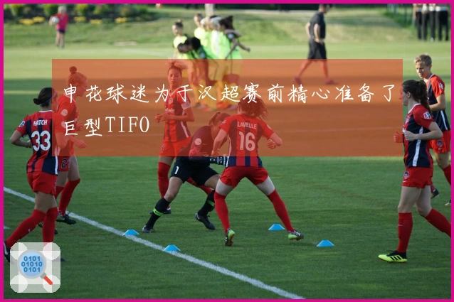 申花球迷为于汉超赛前精心准备了巨型TIFO